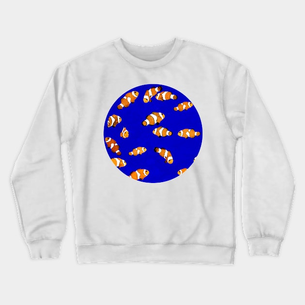 Clownfish Crewneck Sweatshirt by KatherineBlowerDesigns